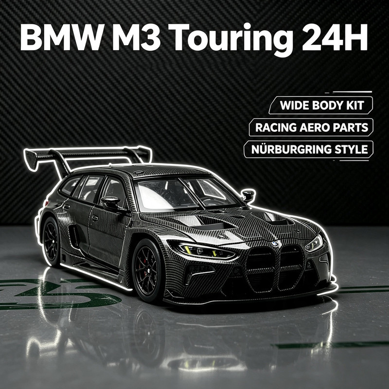 Die Cast Car 1 64 - JiCar 1/64 BMW M3 ツーリング 24H